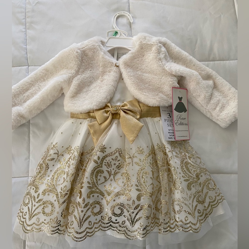NWT Formal Baby Dress 18 months/ Evening Dress 3 piece set